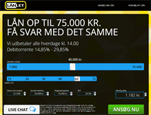 Tablet Screenshot of laanlet.dk